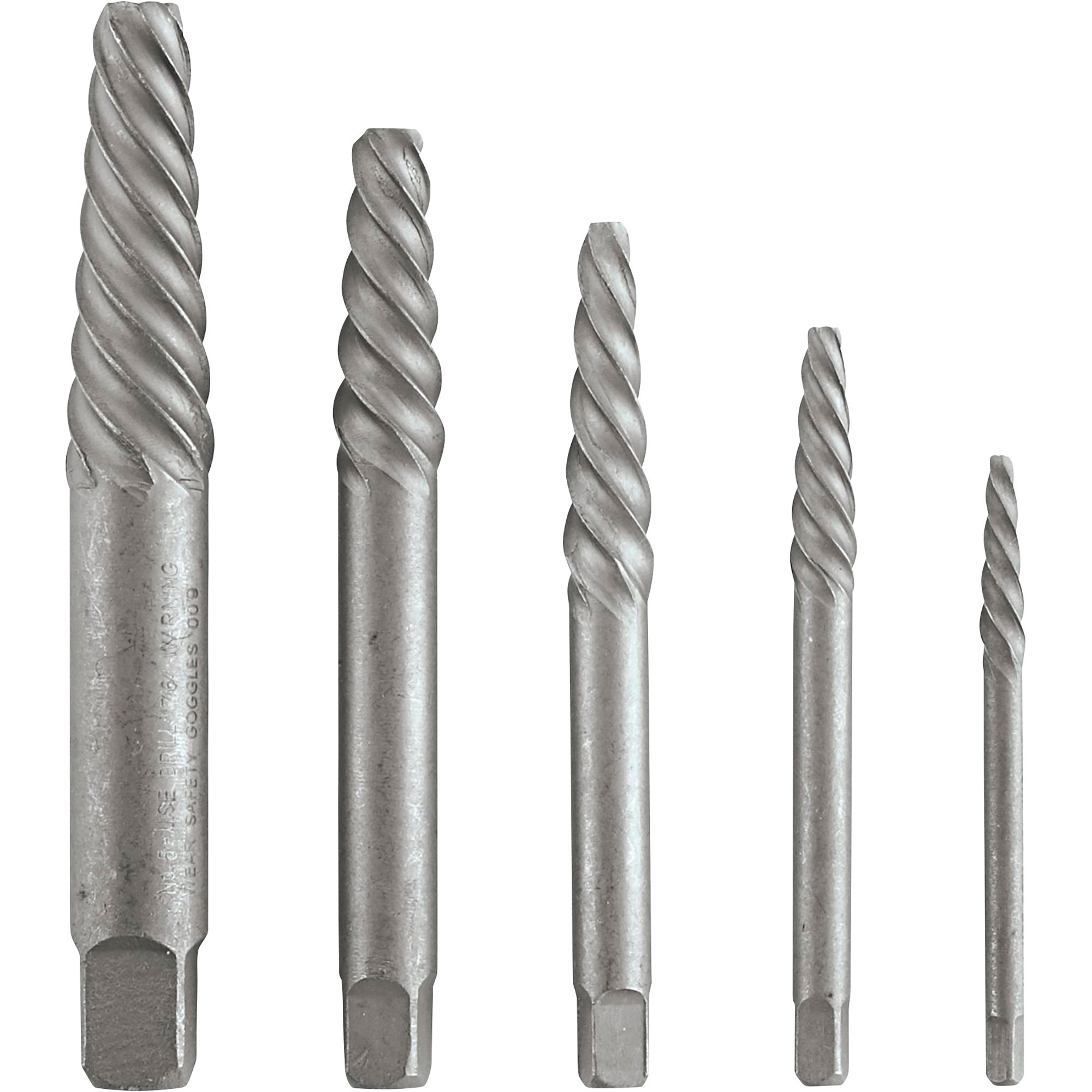 Klutch 5-Pc. Screw Extractor Set
